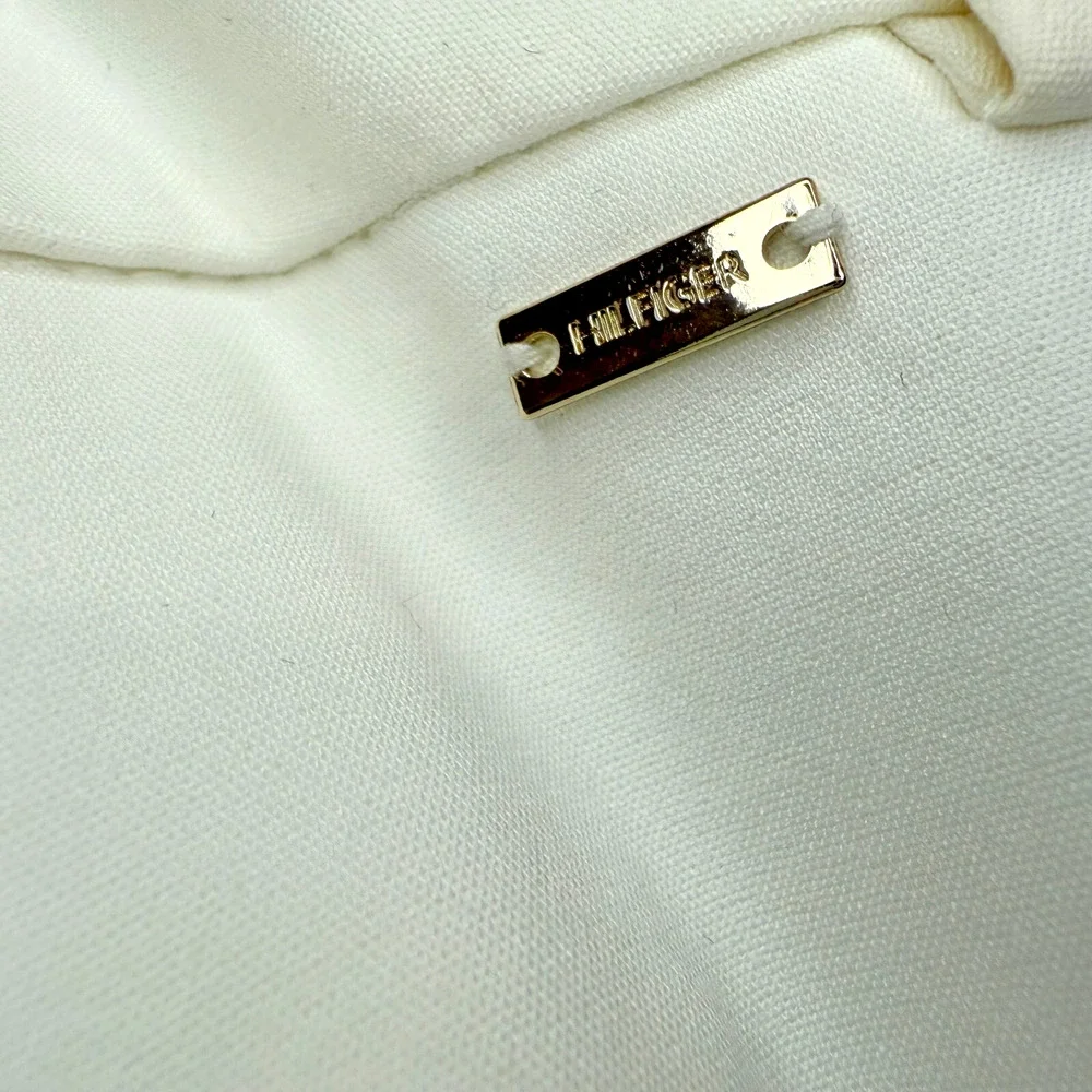 Tommy Hilfiger Ivy Straight Leg Pants‎ Womens Size 16 White Cotton Preppy Career